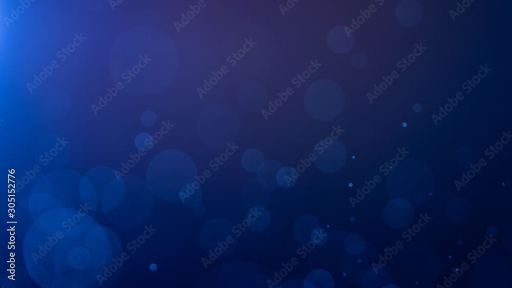 Abstract Blue bokeh defocus glitter blur background. - obrazy, fototapety, plakaty 