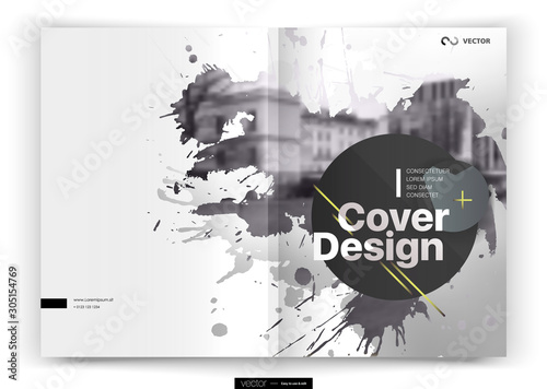 Cover design annual report,vector template brochures, flyers, presentations, leaflet, magazine a4 size. Minimalistic design background