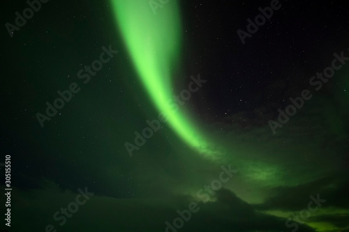 Fototapeta Naklejka Na Ścianę i Meble -  Aurora Borealis. Northern Lights. Teriberka. Murmansk region. Russia