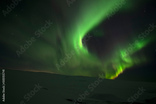 Aurora Borealis. Northern Lights. Teriberka. Murmansk region. Russia © Vladislav