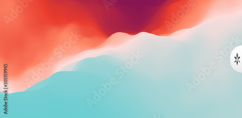 Abstract background with dynamic effect. Creative design poster with vibrant gradients. Vector Illustration for advertising, marketing, presentation. Mobile screen.