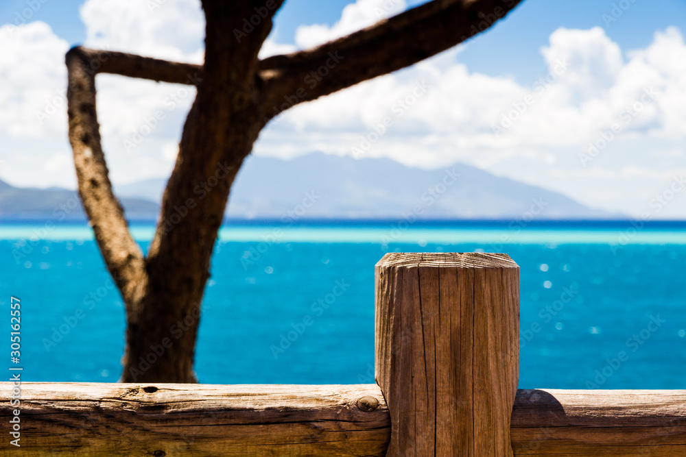 Beautiful sea in a summer day in Italy