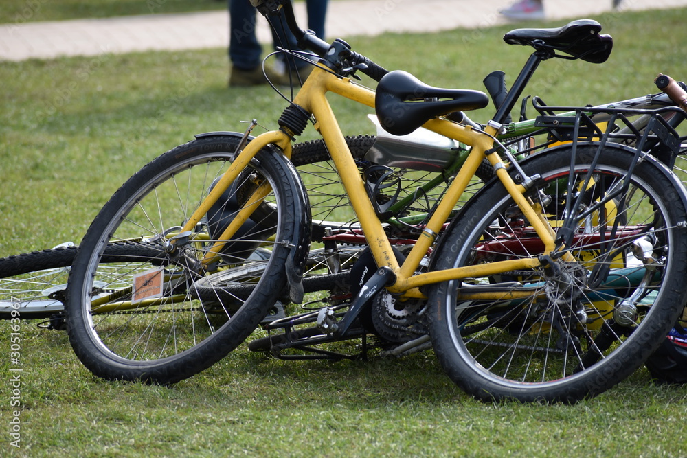 bicycle on grass