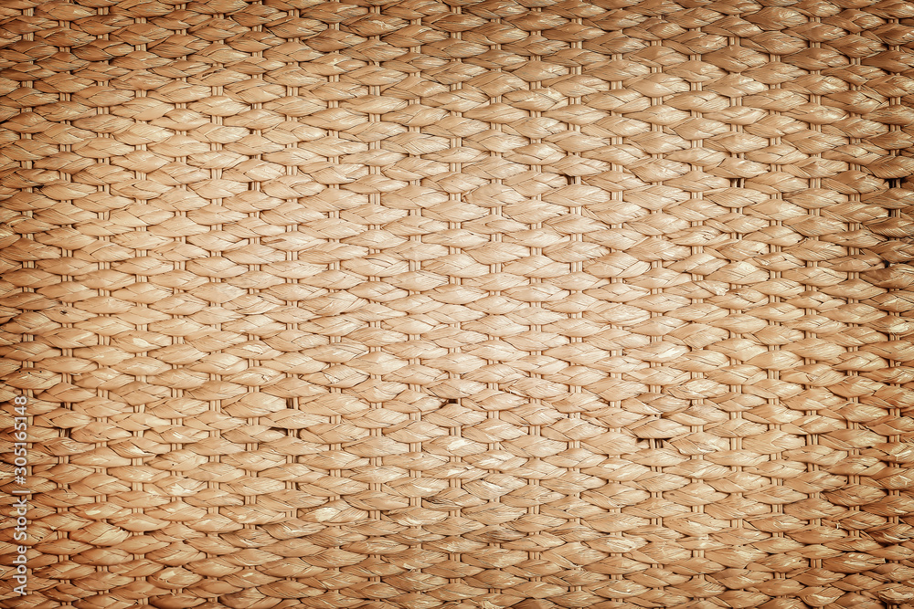 Brown Straw weave closeup textured backgroun Brown Straw weave closeup textured backgroun