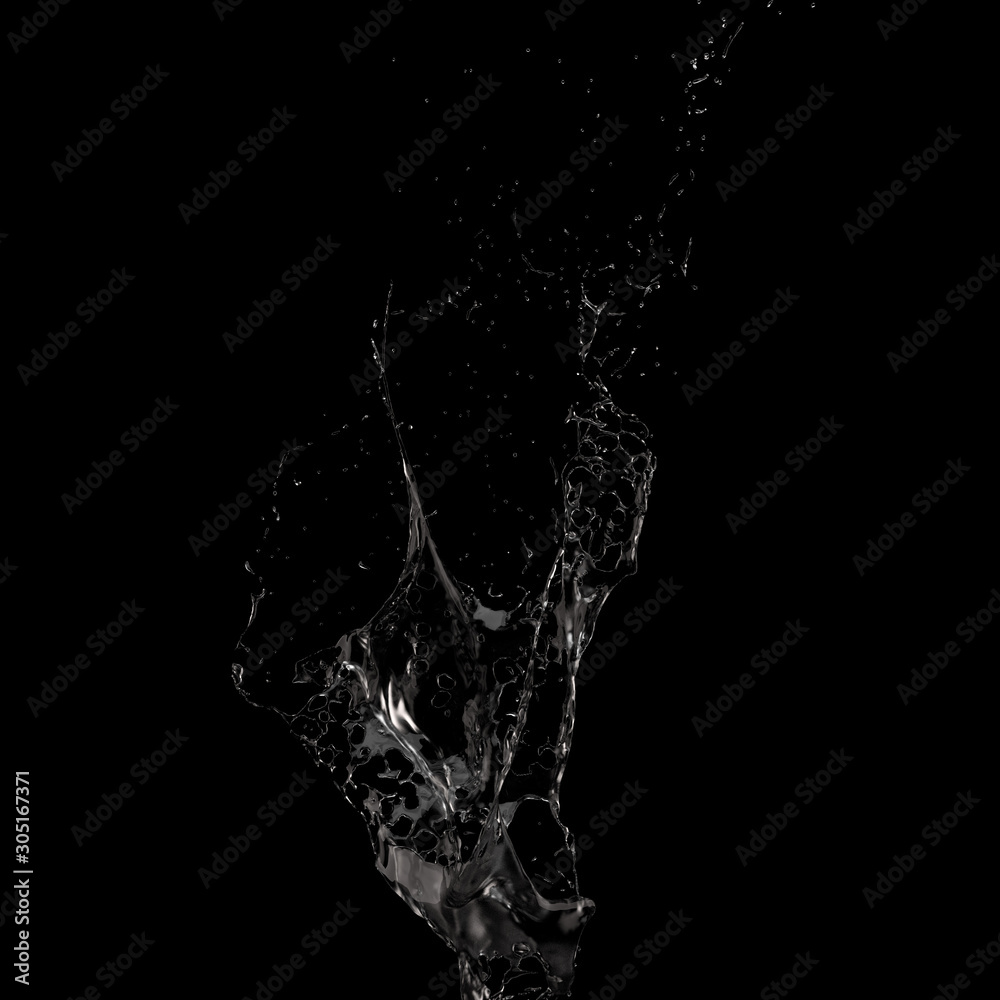 Splash fluid. 3d illustration, 3d rendering. Splash fluid. 3d illustration, 3d rendering.