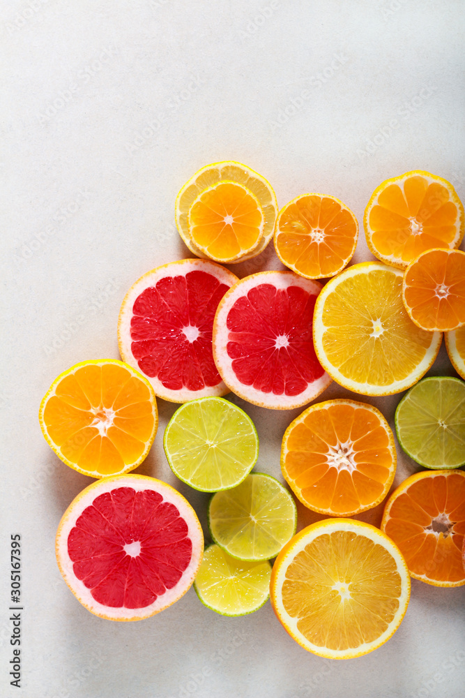 Assortment of citrus fruits Assortment of citrus fruits