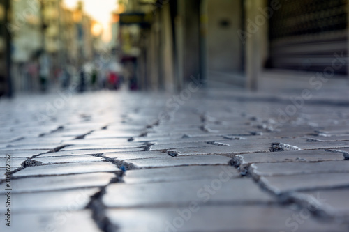 Porto city street in morning light. © Janis Smits