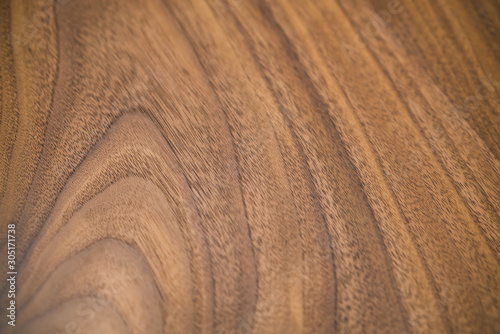 closeup shot of american walnut wood with oil finish