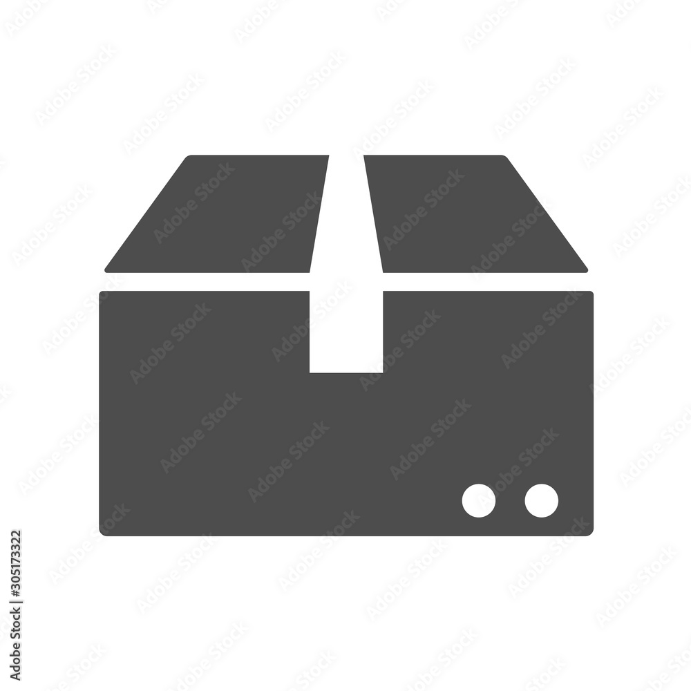 box vector icon isolated on white background. Packaging box icon for web, mobile apps and ui design box vector icon isolated on white background. Packaging box icon for web, mobile apps and ui design