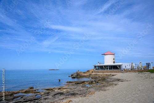 Lighthouse at skyros island Greece
