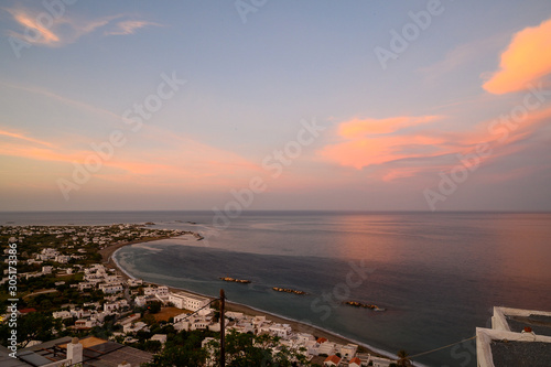 Sunset over Skyros island Greece