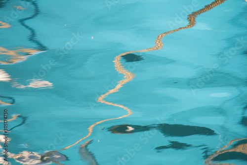 Rope snaking in the water