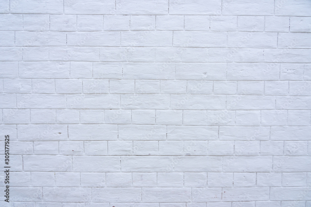 Naklejka premium Background pattern of white brick wall.
