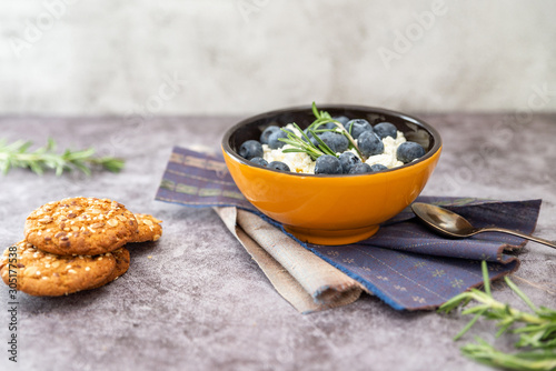 blueberries in a plate for Breakfast