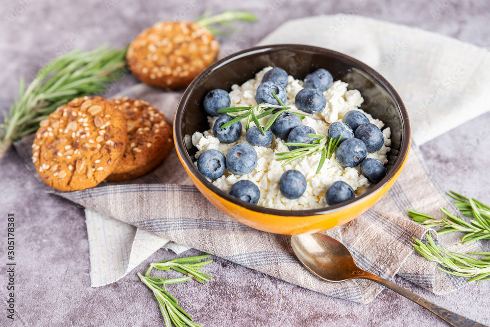 blueberries in a plate for Breakfast