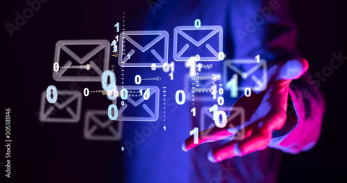 Mail Communication Connection message to mailing