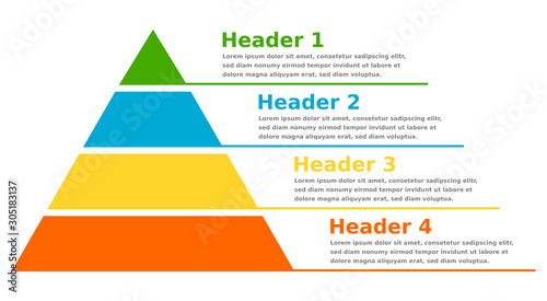 Pyramid infographic chart