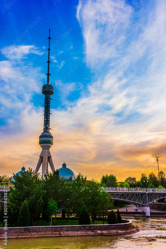 Obraz premium Tashkent Television Tower, Uzbekistan