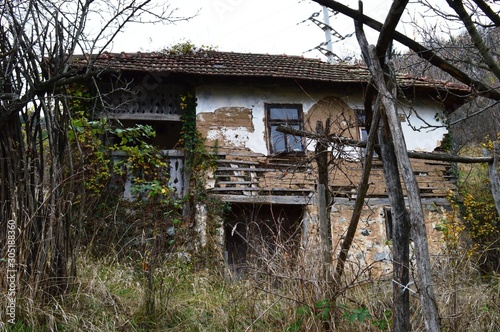 an old ruined, abandoned village house © oljasimovic
