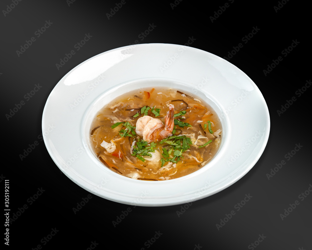 Vietnamese Pho Soup with Shrimp