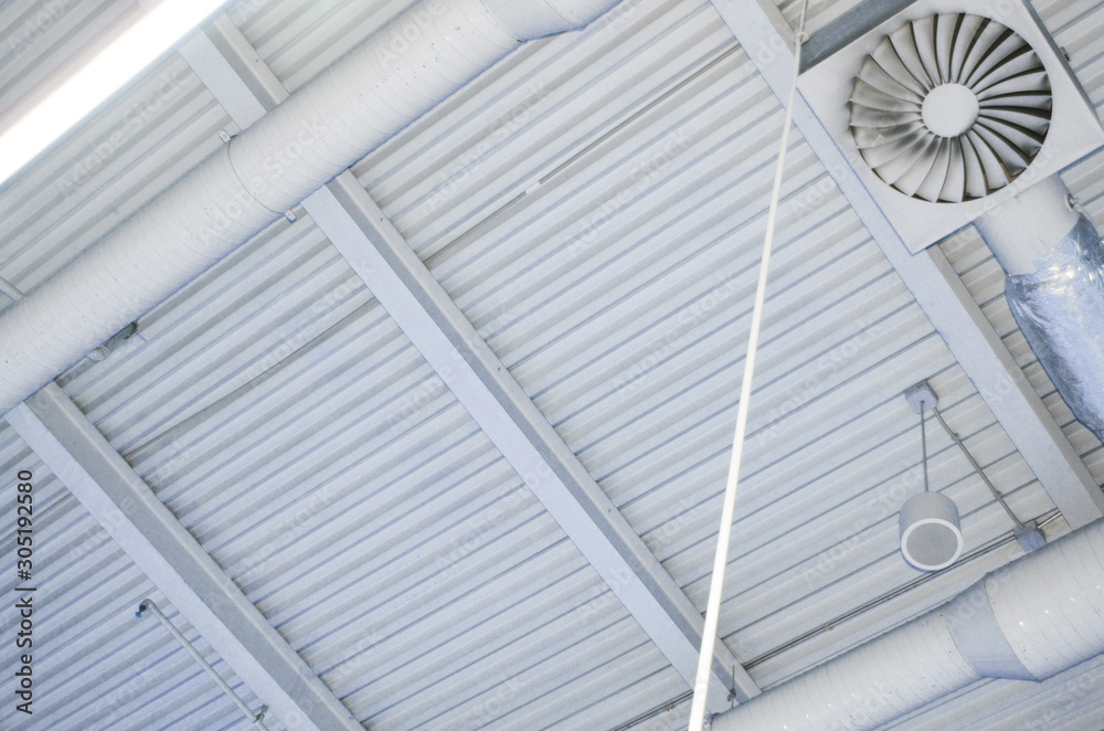 Obraz premium propellers on the ceiling.