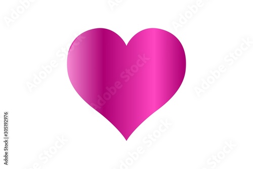 heart on white background