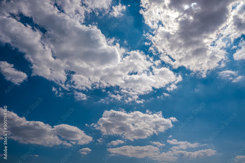 Fototapeta premium Blue sky clouds for background