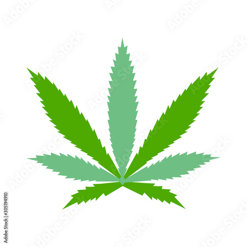 Hemp Marijuana Icon Vector Simple Design