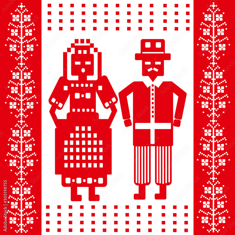 poland, folk, polish, national, culture, people, history, card, card, souvenir, vector illustrations, ornament, pattern, flower, art, tradition, floral, design, color, decorations, design, embroidery,