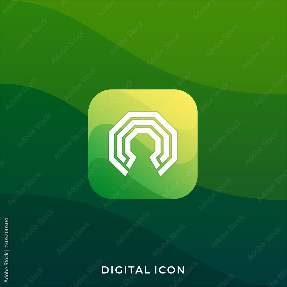 Digital Media Icon Application Illustration Vector Template Digital Media Icon Application Illustration Vector Template