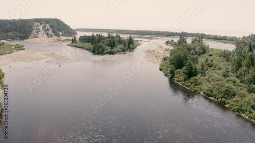 4K Salmon river going downstream - Drone flying seq 001/002 photo