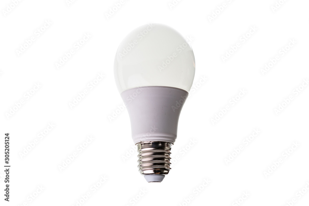 the isolated simple light bulb isolated on white background the isolated simple light bulb isolated on white background