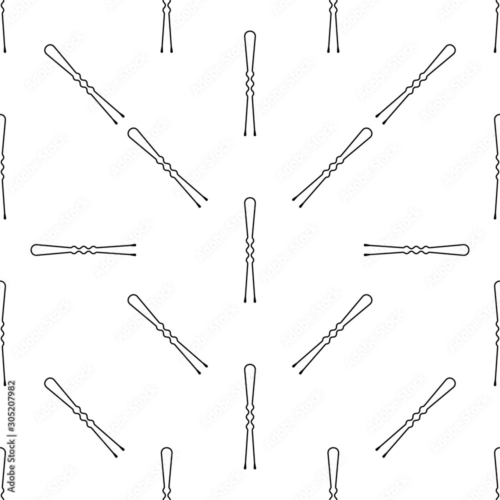 Hair Pin Icon Seamless Pattern, Hair Bobby Pin Icon, Bobby Pin Icon Hair Pin Icon Seamless Pattern, Hair Bobby Pin Icon, Bobby Pin Icon