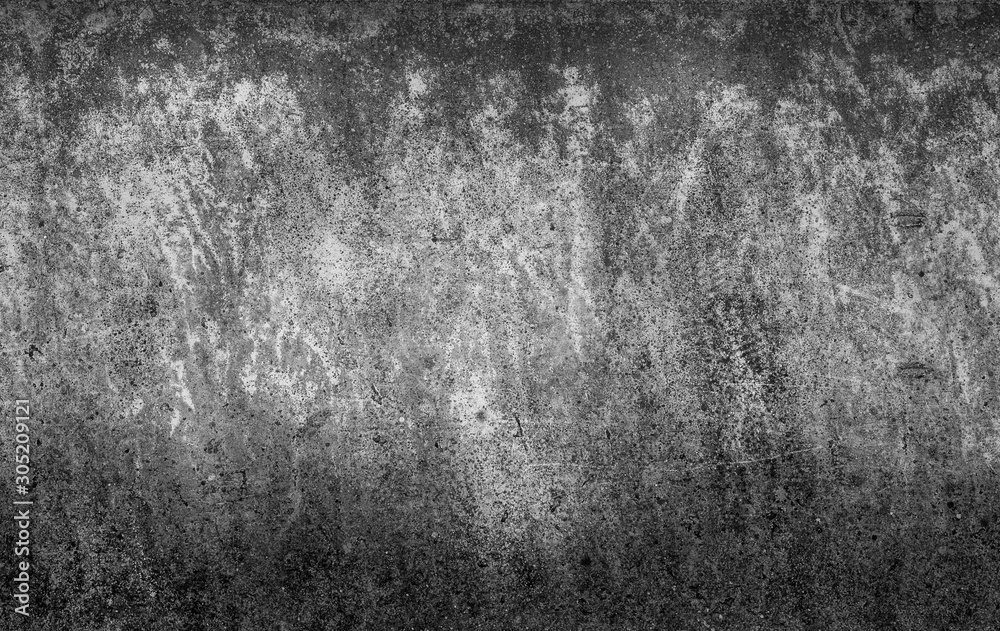 Obraz premium Dark cement wall surface, black and white background