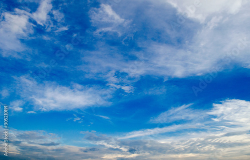 Blue sky and white clouds