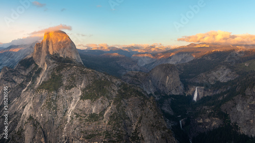 Sunset from Glacier Point in Yosemite National Park, California  © Noradoa
