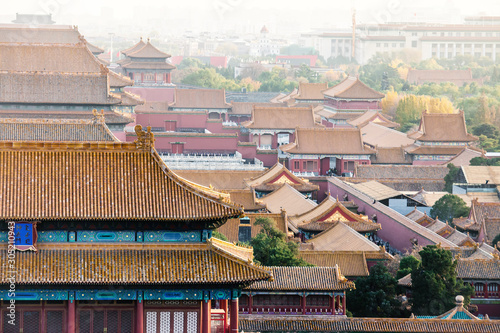 View to Forbidden City from Jingshan Park.