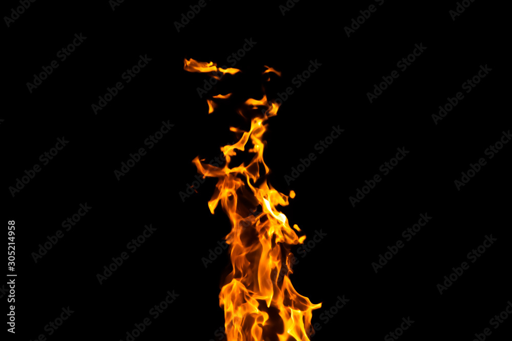 fire flames on black background fire flames on black background