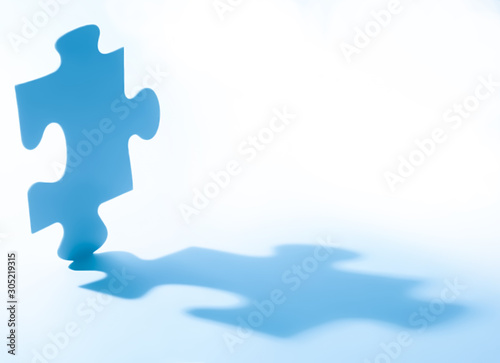 Puzzle mit Schaten.