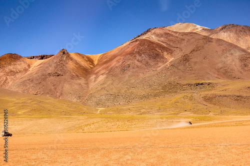 The Laguna colorada in Bolivia