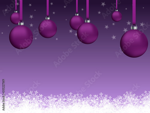 Fond dans les tons violets pour carte de Noël ou fêtes de fin d'année 