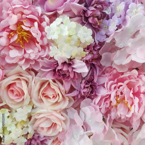 bouquet of pink roses