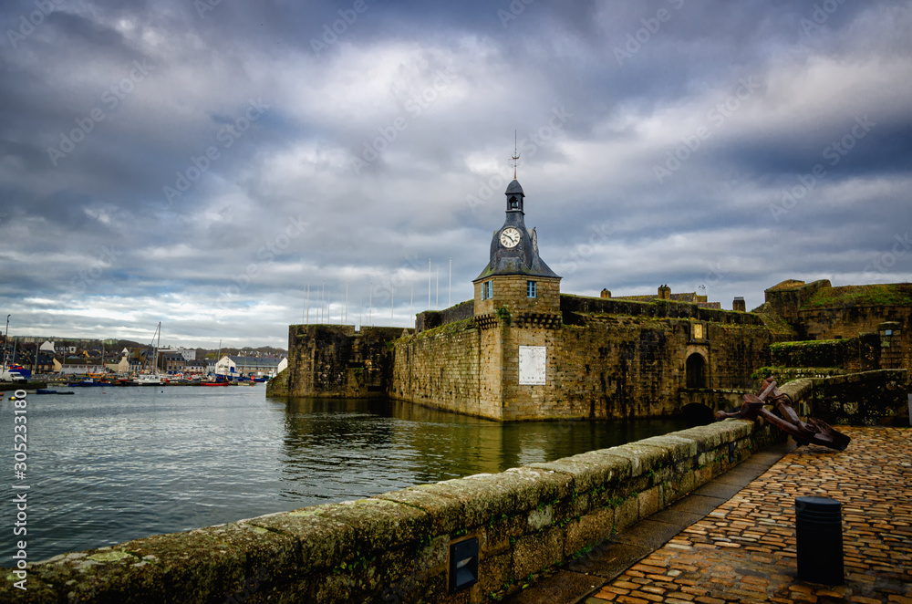 The Close City of Concarneau was the stronghold of Brittany, France