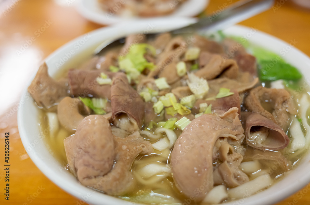 mix pork noodles with soup mix pork noodles with soup