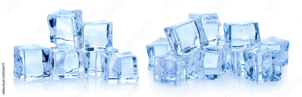 Cubes of ice on white background Cubes of ice on white background