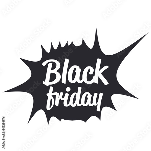 big sale sticker black friday special offer sale promo marketing holiday shopping concept advertising campaign in retail vector illustration