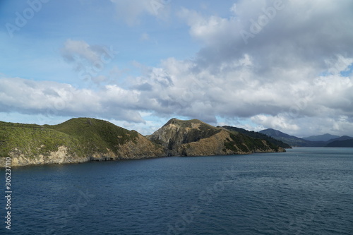 scenic cliffs in the cook strait