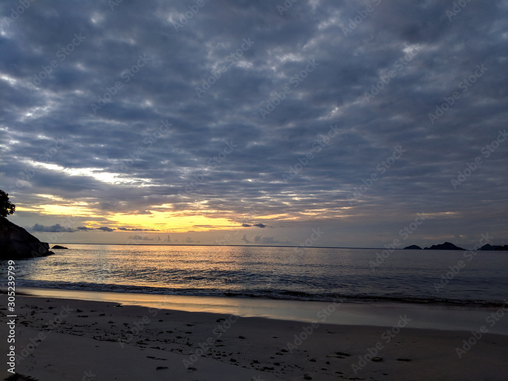 Sunset in Seychelles