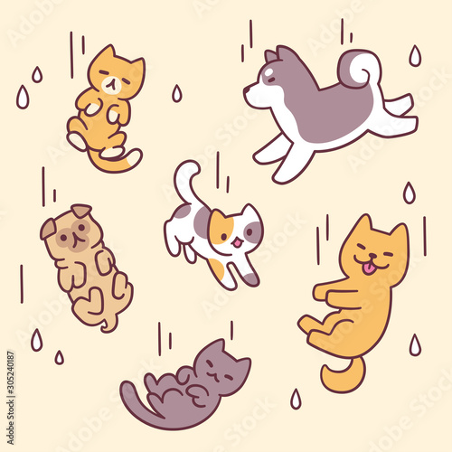 Raining cats and dogs
