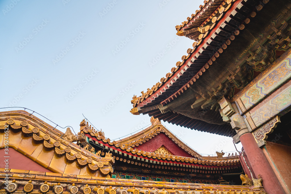 Chinese traditional architecture, Chinese roof top design in Beijing Chinese traditional architecture, Chinese roof top design in Beijing
